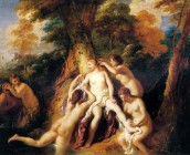 Diana and Her Nymphs Bathing by Jean-Francois de Troy, 1722-1724.